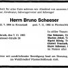 Scheeser Bruno 1904-1983 Todesanzeige